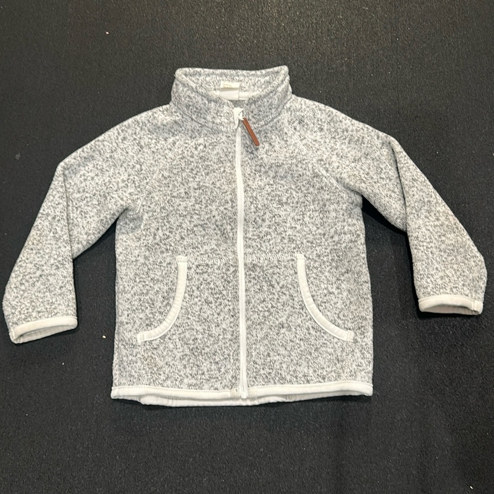 H&M gray zip up fleece